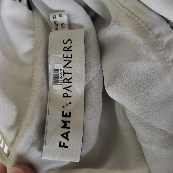 Fame and Partners The Asha Dress 6 Floral Midi Ethereal Wedding Guest Cocktail - Picture 14 of 16